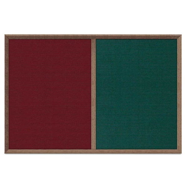 Enclosed Corkboard, 1 Door, 24"x36", 4" Fra